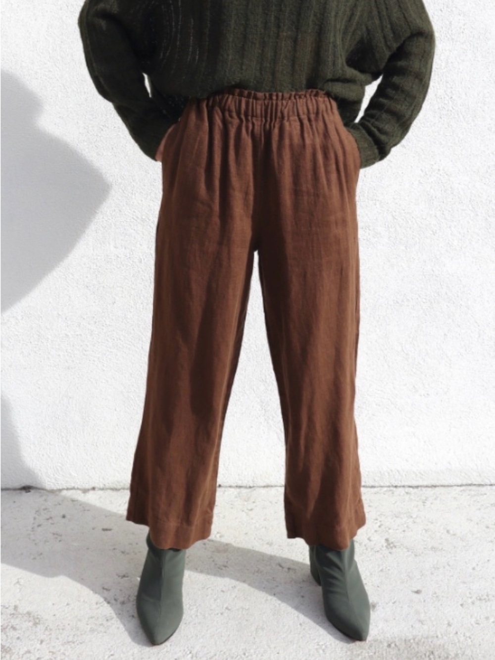 Shelter Eva pants in chestnut - 3X
